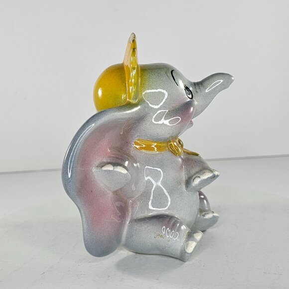 Evan K Shaw American Pottery Disney Dumbo Bonnet Figurine Elephant 5.5" *Chipped - Picture 6 of 9